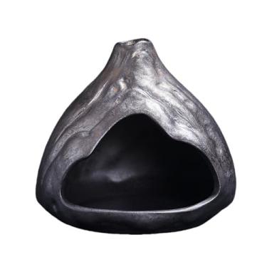 Imagem de Suporte Palo Santo, Chimenea, Suporte de incenso de cerâmica em forma de lágrima, para aromaterapia de sálvia, lascas de madeira, cones e varetas