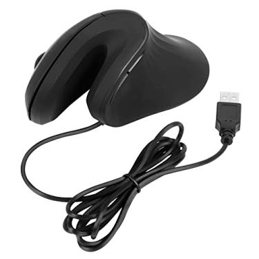 Imagem de Mouse Ergonomico Vertical com Fio para Escritório e Jogo 3 Configurações DPI Conexão via Cabo USB