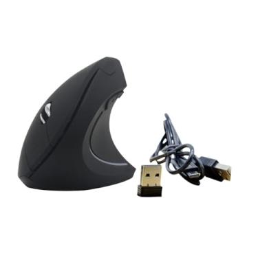 Imagem de KiBcsLic vertical ergonômico, óptico, para computador, leve, portátil, com dongle USB recarregável, Recarregável em 2 Modos
