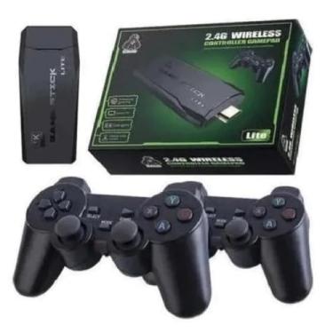 Imagem de Game Stick Lite 4K Retro com 10.000 Jogos, Console de Videogame com 2 Controles Sem Fio 2.4G, HDMI, Alta Definição
