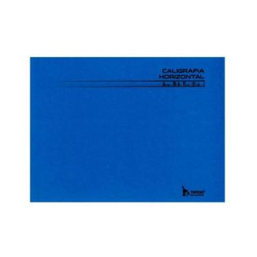 Imagem de Caderno Pedagógico C.D. Brochura Caligrafia Horizontal Azul 96Fls - Ta