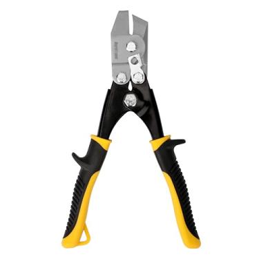 Imagem de HURRICANE Notcher em V de chapa metálica, ferramenta notcher manual de duto HVAC, para dutos, telhados e chapa metálica, corta entalhe V de 30 graus, com trava de segurança