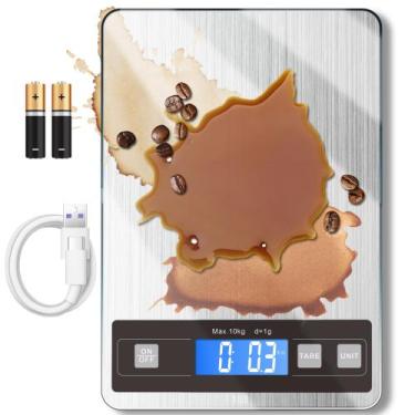 Imagem de Báscula de Cocina HITO Digital 10kg Impermeable con Pantalla LCD y Tip