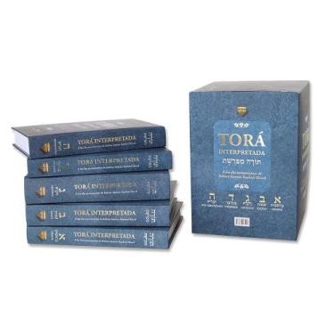 Imagem de Livro Torá Interpretada 5 volumes À luz dos ensinamentos  - Sefer 