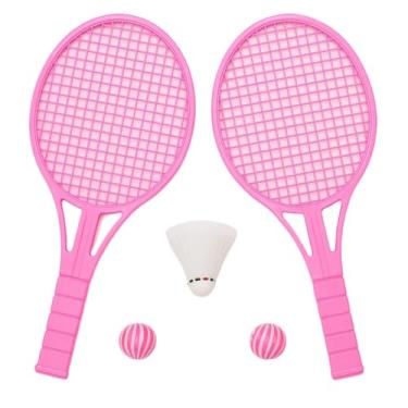 Imagem de Jogo de raquete com Peteca e bola rosa