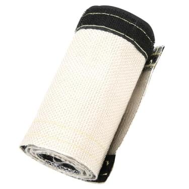 Imagem de Luqeeg Cobertura Isolada da Mangueira do Fio do Escudo Térmico para Sistemas de Ignição, Luva Aluminizada Branca Cinzenta de 600x106mm para Proteção de Alta Temperatura