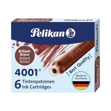 Imagem de Pelikan Cartucho Para Caneta Tinteiro 4001 Marrom Tp/6