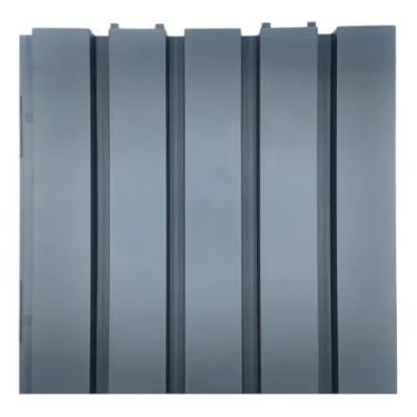 Imagem de Placa Painel Ripado 30x30-kit 22 Peças (2m2) 9 Cores (Cinza-escuro)