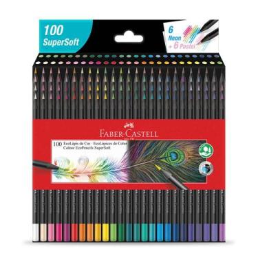 Imagem de Lápis de cor 100 cores SUPERSOFT Faber-Castell, 12 Tons De Pele.