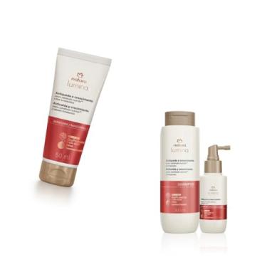 Imagem de Kit Antiqueda e Crescimento Lumina com Shampoo Máscara e Sérum