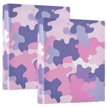 Imagem de Pasta de livro de receitas à prova d'água camuflada pastel, pasta organizadora de documentos importante, fichário prático para família, pacote com 2