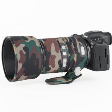 Imagem de CHASING BIRDS O revestimento impermeável de camuflagem de lente para Canon RF 70-200 mm F2.8 L é USM capa protetora de lente à prova de chuva versão IV (verde militar)