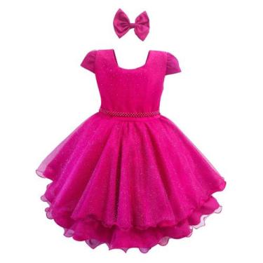 Imagem de Vestido Infantil Menina Festa De Casamento Strass Brilho - Lele Infant