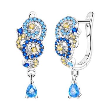 Imagem de Brinco original 925 prata esterlina cereja arco pendientes para mulher