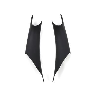 Imagem de Capa de tração da maçaneta interna compatível com BMW Série 3/4 F30 F35, protetor de apoio de braço da porta, opções duráveis, bege e pretas(F30-black)