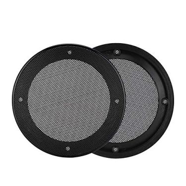 Imagem de Generic 2 PCS 4 "Preto Dourado Capa Protetora de Alto-falante Função Decorativa Durável para Alto-falantes de Carros Pequenos Metal Aço Laminado a Frio + ABS para Projetos DIY de Amplificador (preto