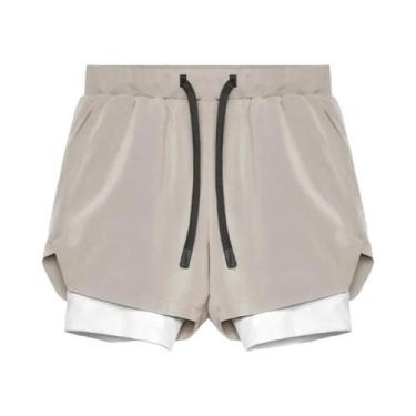 Imagem de Shorts Masculinos De Secagem Rápida 2 Em 1 Para Fitness, Corrida, Musc