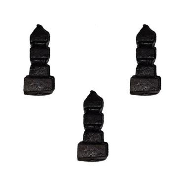 Imagem de Kit 3 Ponteiras Ponta de Lança Ferro N17 Grade Portão 09cm - Fundição 