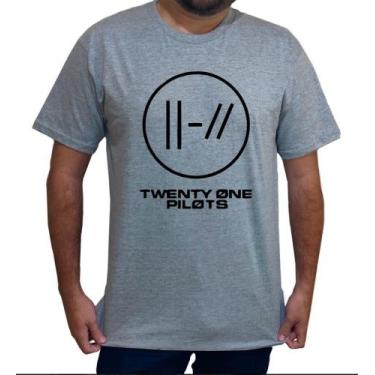 Imagem de Camiseta Masculina Twenty One Pilots Banda Música - 100% Algodão - SEM