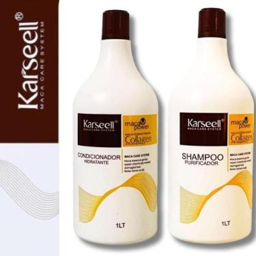 Imagem de Kit Shampoo Condicionador 1 L Cada - karseel