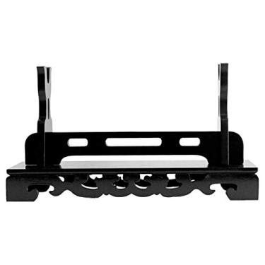 Imagem de pcagfaajmh Suporte de espada Suporte de arma Suporte de espada Suporte de espada Samurai Suporte de Espada Exibição Katana Cabide de Parede Rack de Espada (A)