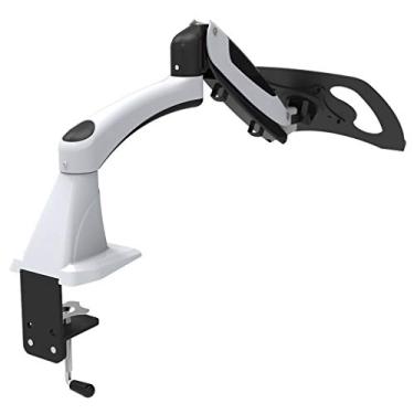 Imagem de pcagfaajmh Suporte para monitor de mesa, laptop, prateleira móvel extensível universal superior e inferior