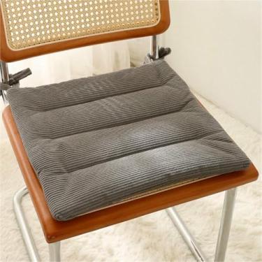 Imagem de Almofadas de veludo cotelê para cadeiras de jantar, conjunto de 2 almofadas quadradas para cadeiras de cozinha, almofadas de chão para sala de estar, varanda e escritório.