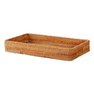 Imagem de pcagfaajmh Cesta de frutas de armazenamento de tecido de vime cestas de vime decorativas caixa de exibição de comida de frutas organizador de artesanato decoração de casa (tamanho: grande) (L)