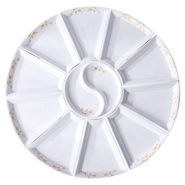 Imagem de Combinação de travessa, utensílios domésticos, utensílios de mesa de cerâmica, tigela de sopa, conjunto de pratos de reunião (D conforme mostrado)