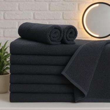 Imagem de Kit 3 Toalhas 100% Algodão para Salão, Barbearia, Estética e Manicure – Uso Profissional e Doméstico (3 TOALHAS SALAO ROSA)