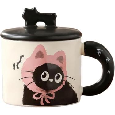 Imagem de Nova Caneca de Cerâmica Gato Criativa Café Lembrança Personalizada Utensílios Bebida Copo Água Adequado para Uso no Escritório e em Casa