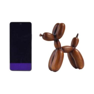 Imagem de Escultura De Cão Balão Em Resina Nórdica, Estátua Abstrata Para Decora