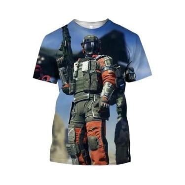Imagem de Camiseta Infantil Call of Duty Modern War Com Estampa 3D Para Meninos 