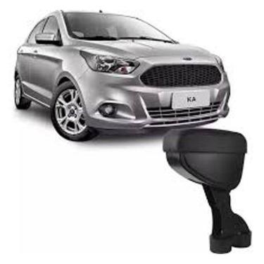 Imagem de Apoio De Braço Ford Ka Tecido Cinza Costura Branca