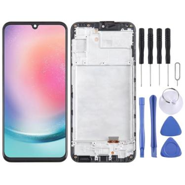 Imagem de Hiregolish Peças de reparo de tela, para Samsung Galaxy A24 4G SM-A245F TFT LCD digitalizador de tela montagem completa com moldura, não suporta identificação de impressão digital