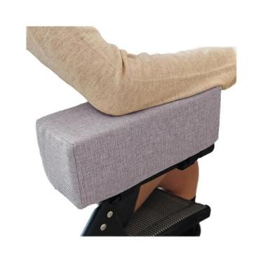 Imagem de Almofadas De Apoio De Braço Em Algodão E Linho Com Espuma Para Cadeira