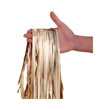 Imagem de Cortinas De Franjas De Papel Metálico Para Decoração De Aniversário, F
