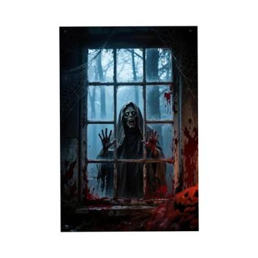 Imagem de Banner De Festa De Halloween Com Tema De Zumbi Em Material Poliéster P