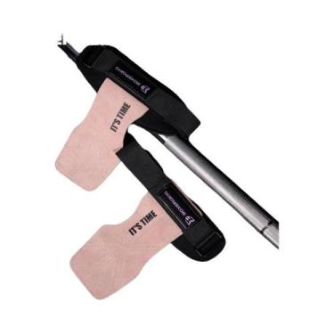 Imagem de Luvas De Academia Em Couro Antiderrapantes, Almofadas Para Levantament