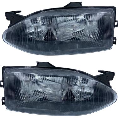 Imagem de Par Farol Palio Siena G1 Mascara Negra 96 á 00 Foco Duplo Acrilico