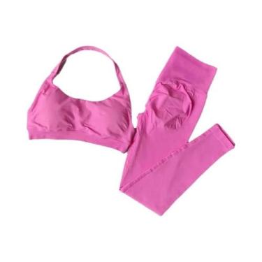 Imagem de Conjunto De Yoga Feminino De Cintura Alta Para Corrida E Fitness: Suti