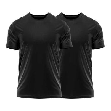 Imagem de Kit 2 Camisetas Dry Uv Masculina Blusa Camisa Fitness Academia Basica Lisa-Masculino