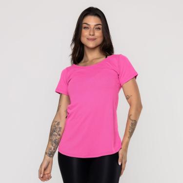 Imagem de Blusa Fitness Feminina Tapa Bumbum Gola Redonda Manga Curta-Feminino