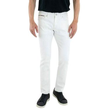 Imagem de Calça Tommy Jeans Masculina Slim Scanton Branca-Masculino