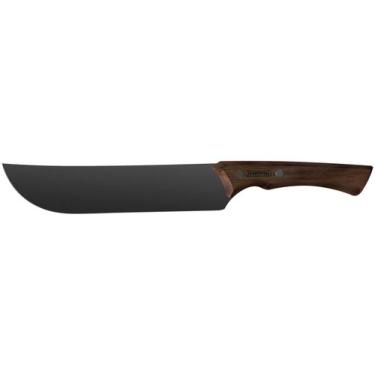 Imagem de Faca para Carne Tramontina Churrasco Black Lamina Aço Inox Escurecido 