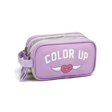 Imagem de Estojo Duplo Juvenil Meninas Colorup Escolar