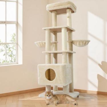 Imagem de Torre para Gatos Gardner Pet de Alta Resistencia 165 cm para Gatos Gra