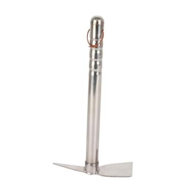 Imagem de IEUDNS Ferramenta de para jardinagem aço inoxidável 15.1 polegadas de longa ferramenta de cultivo versátil para semear o plantio de serviço pesado, Enxada E Picareta