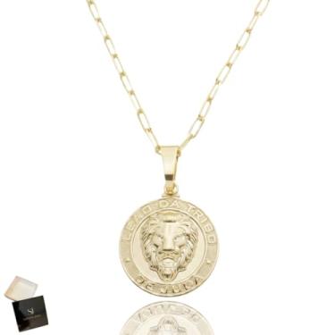Imagem de Colar Folhado A Ouro Legitimo Moeda Antiga Premium