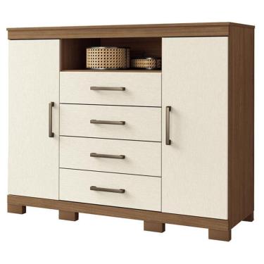 Imagem de Comoda Havana Master com pés Jatobá Areia Acetinado - Santos Andirá